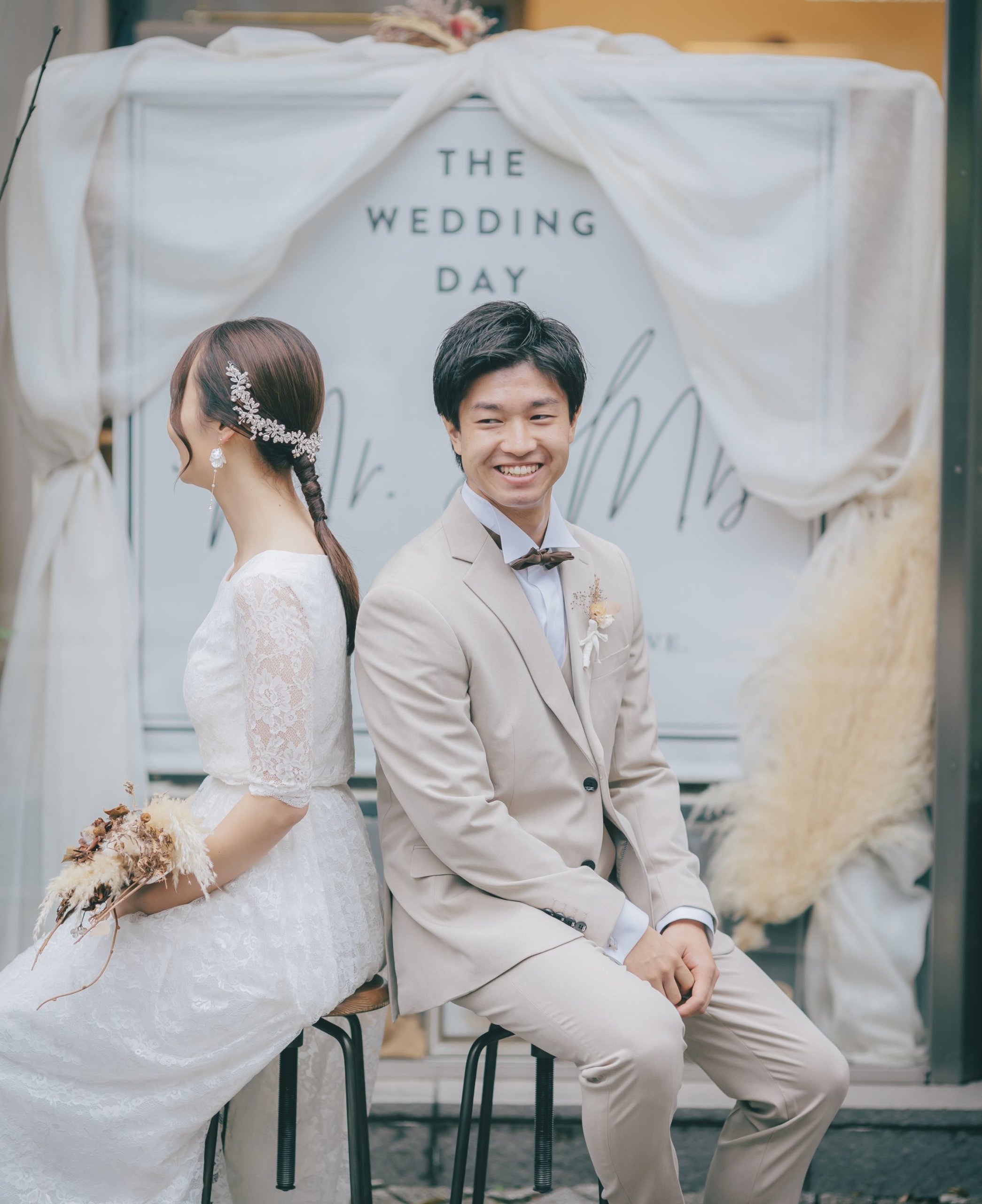 サンドトープ色のタキシード