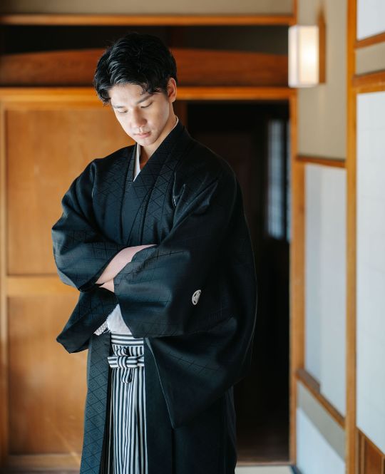 ネイビーのタキシード