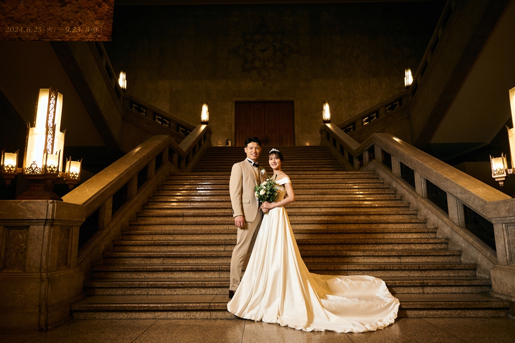 東京国立博物館で撮った結婚写真