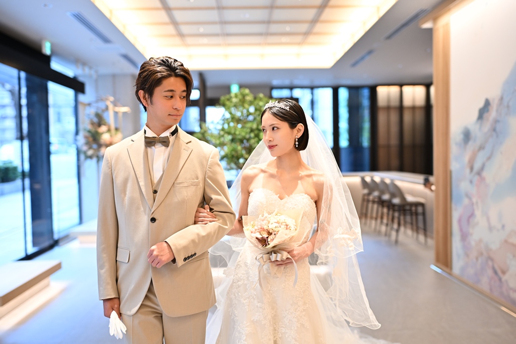 スタジオ挙式の入場シーン