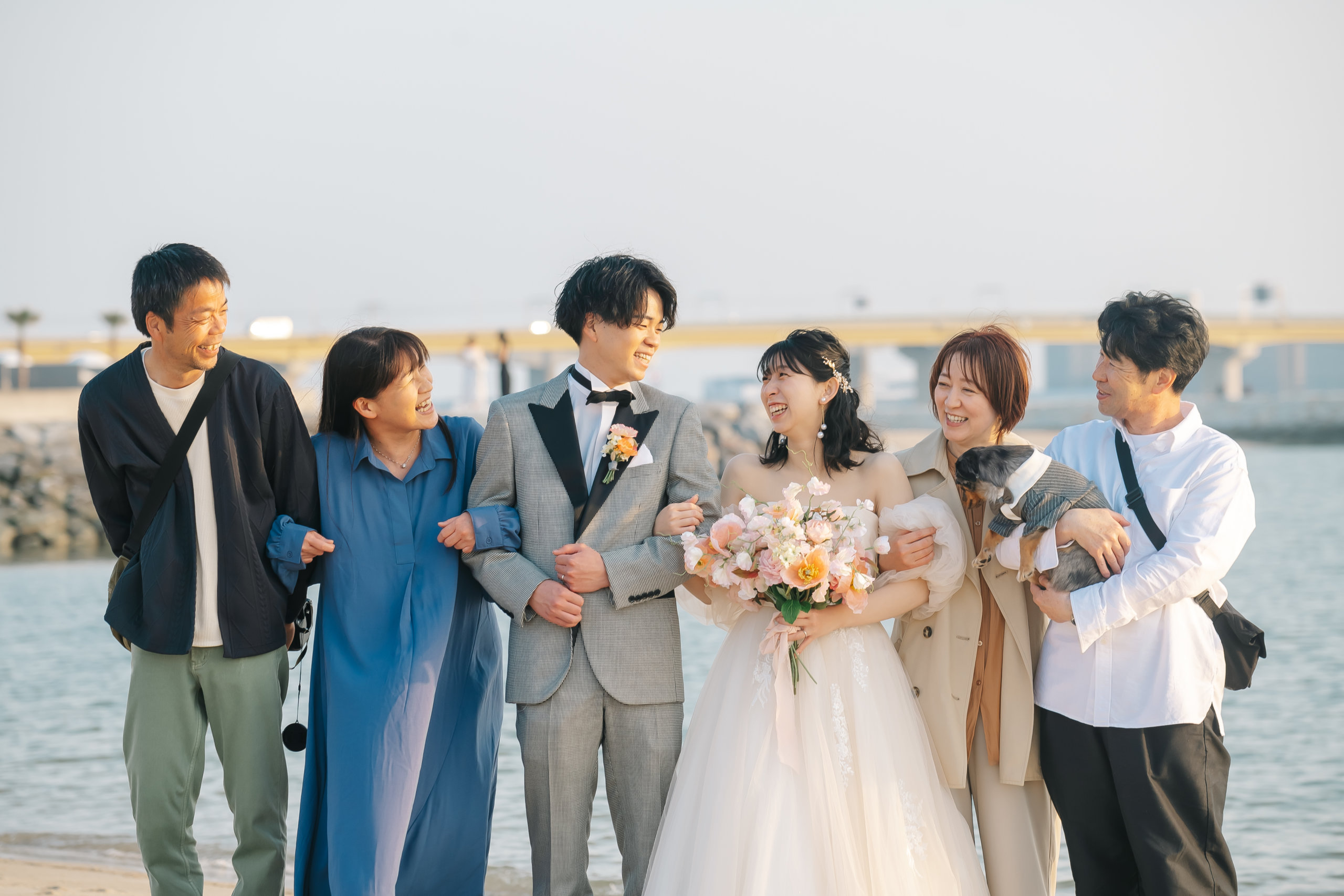 親御様との撮影シーン