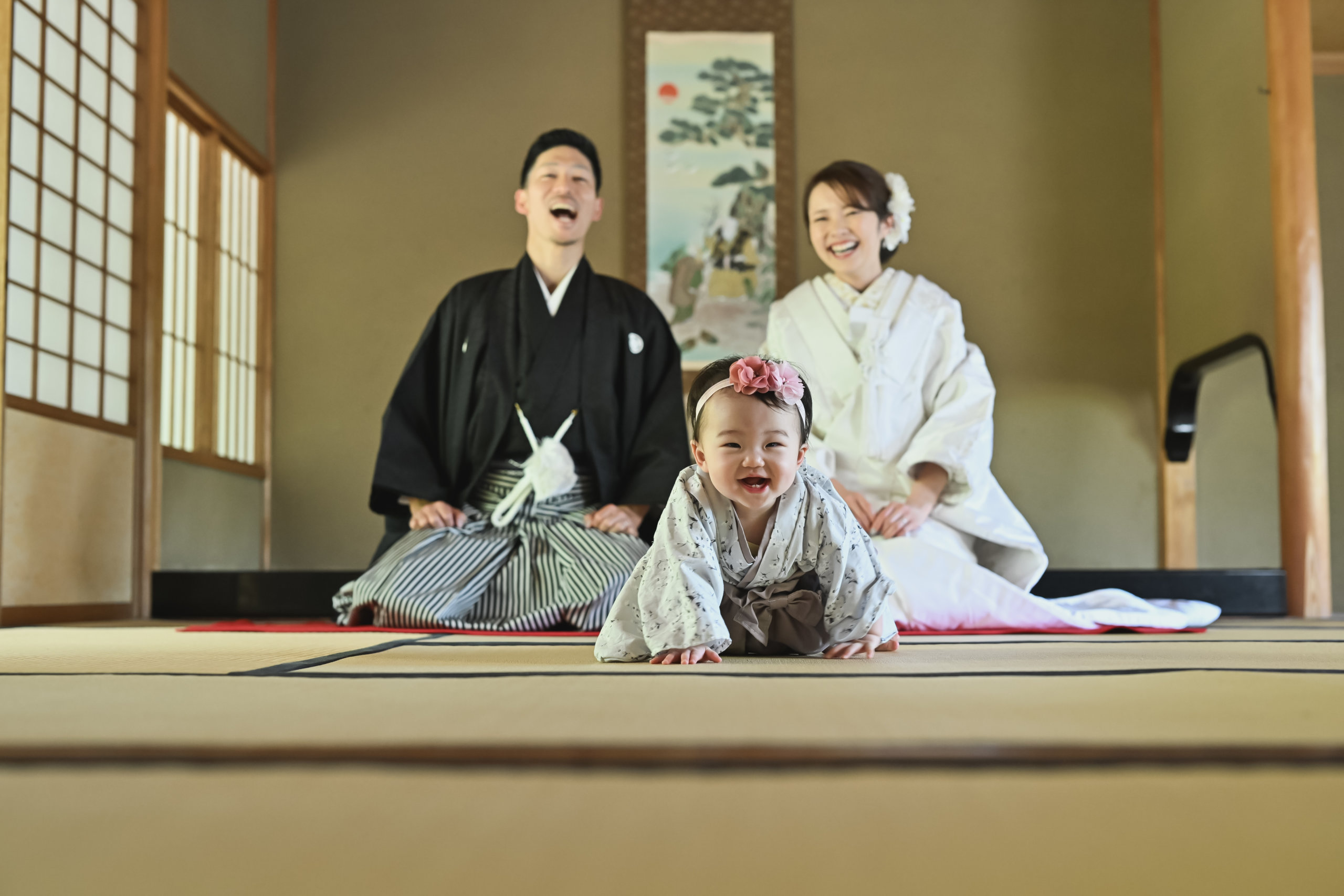 お子様参加の撮影シーン