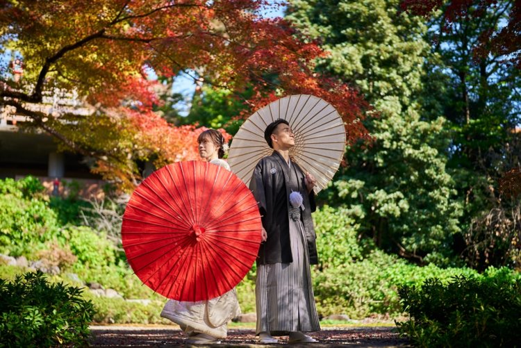 等々力不動尊 前撮り写真