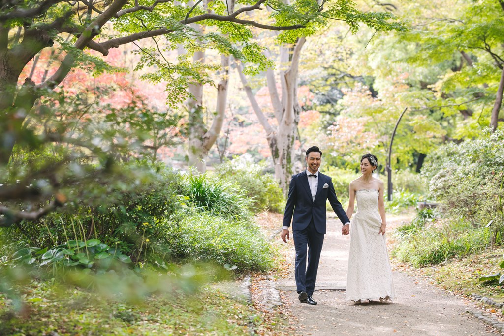 日比谷公園の全体風景、都心にありながら豊かなグリーンと歴史的な洋風公園の雰囲気が広がる景観
