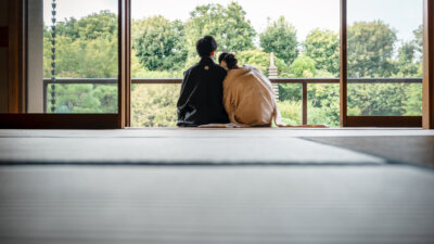 庭園も和室も。ふたりらしいシーンを残す前撮り